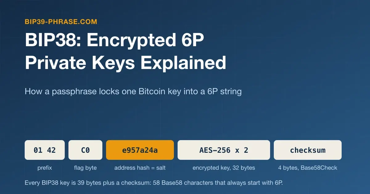 BIP38: Encrypted 6P Private Keys Explained