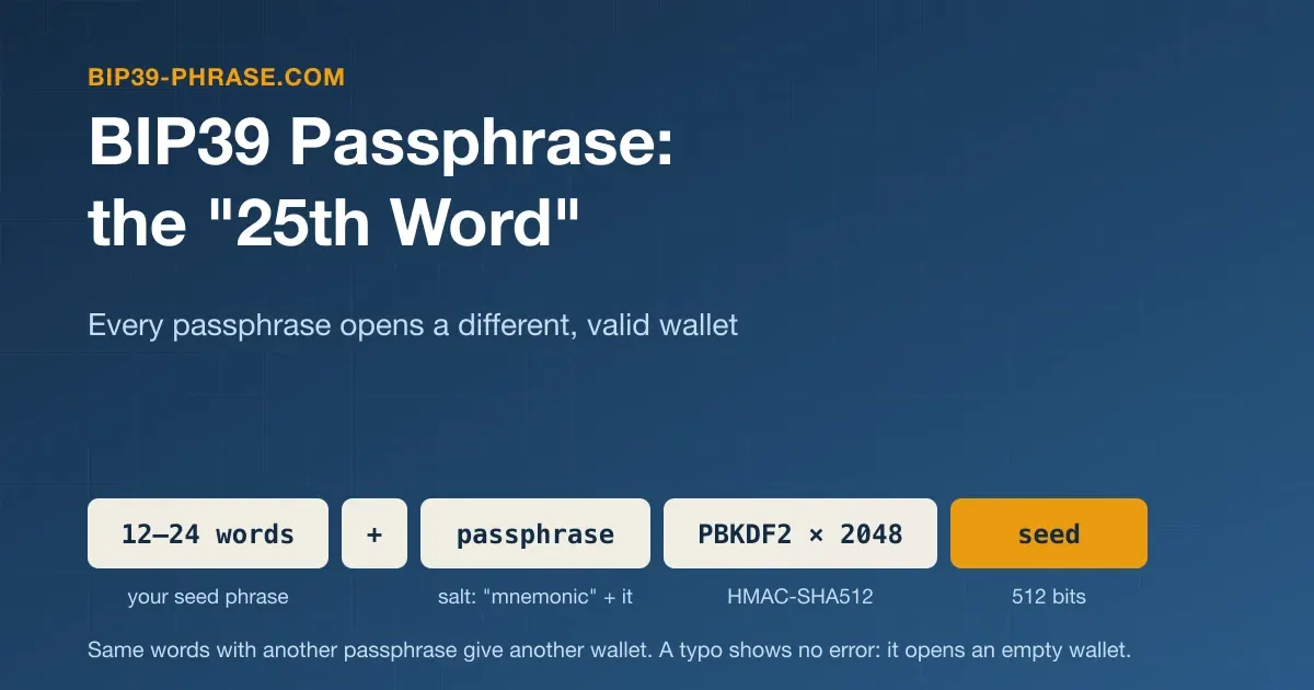 BIP39 Passphrase: How the 25th Word Creates a Hidden Wallet
