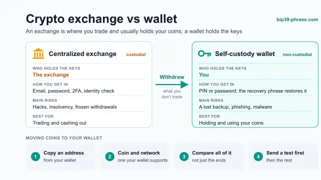 Crypto Exchange vs Wallet: What's the Difference?