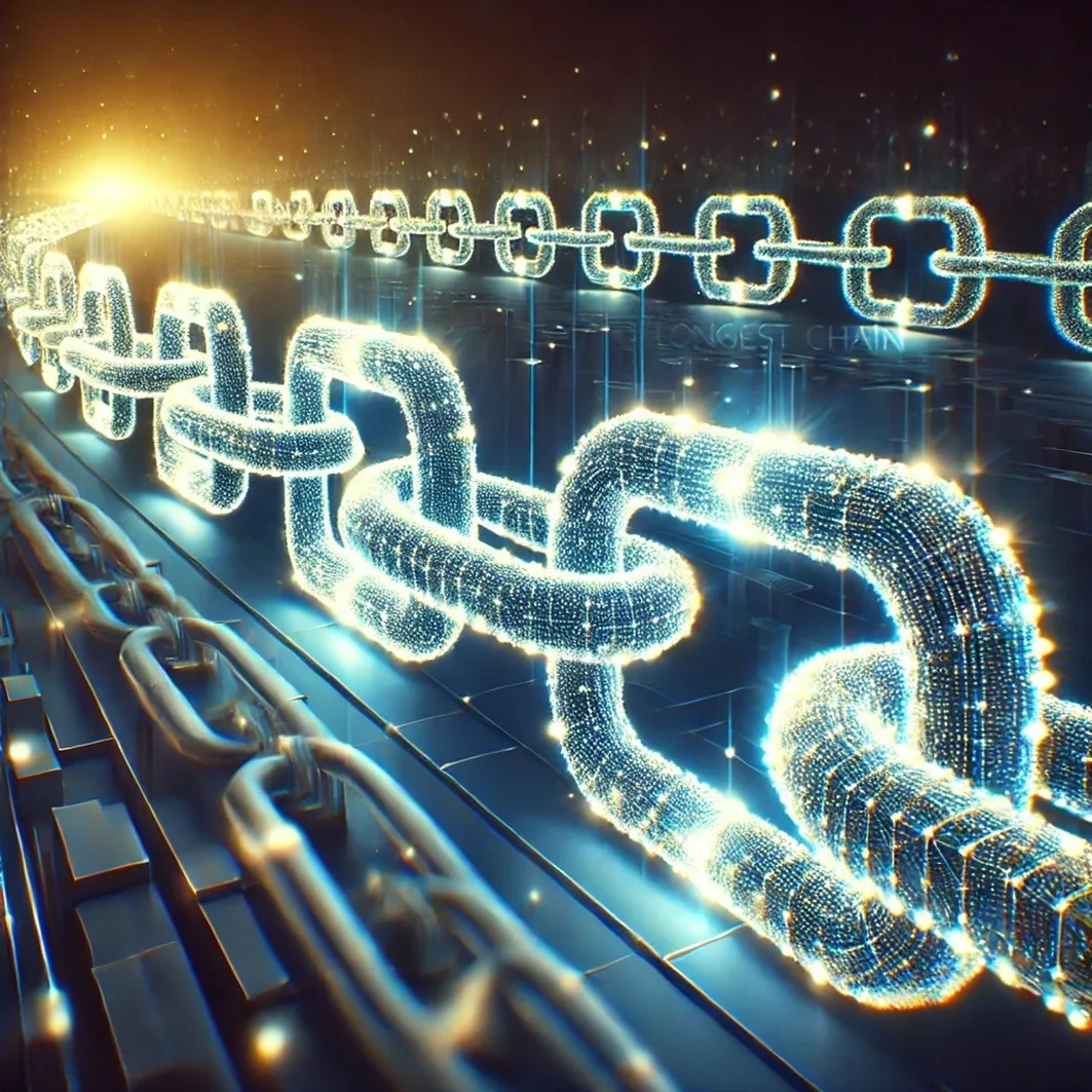 longest chain on the blockchain