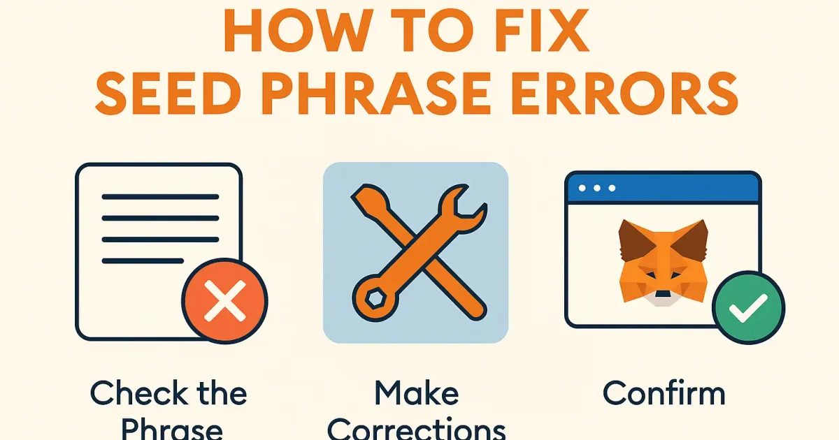 How to Fix Seed Phrase Errors
