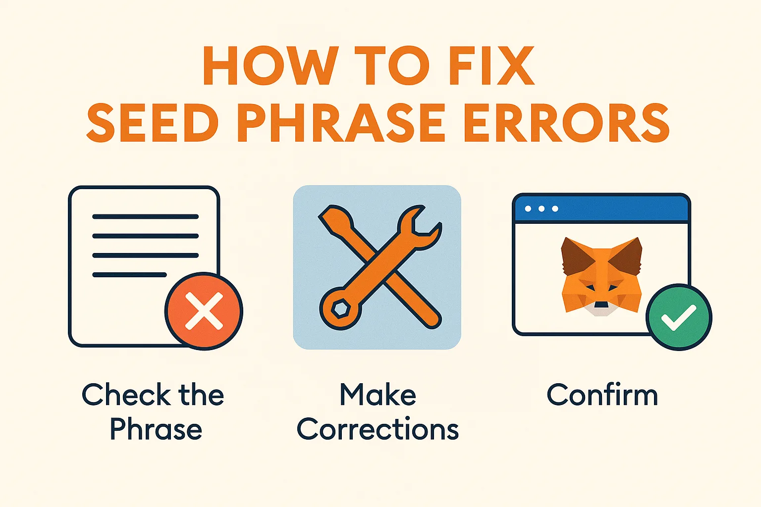 How to Fix Seed Phrase Errors