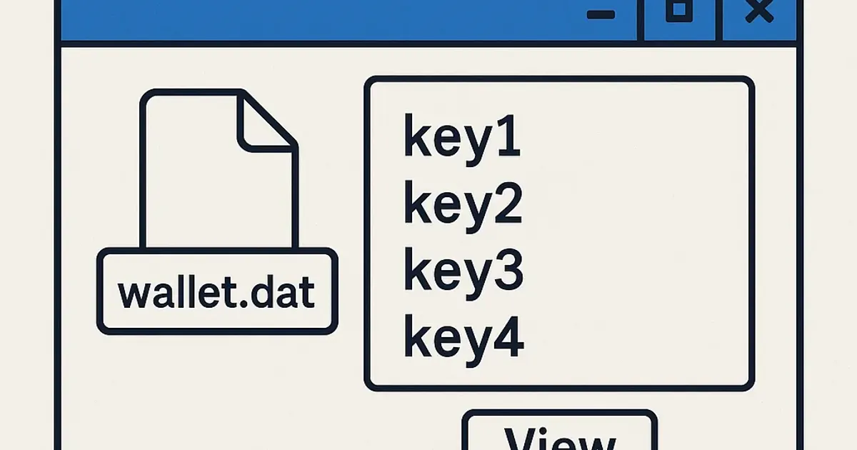 How to View & Recover Bitcoin Wallet.dat Content